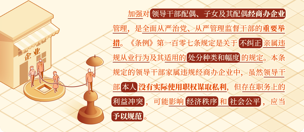 黨紀學習教育 | 對配偶、子女及其配偶違規(guī)從業(yè)行為，黨員干部應當予以糾正